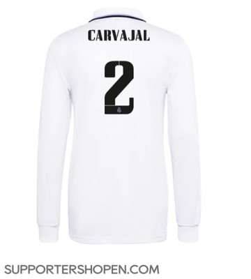 Real Madrid Daniel Carvajal #2 Hemma Matchtröja 2022-23 Långärmad